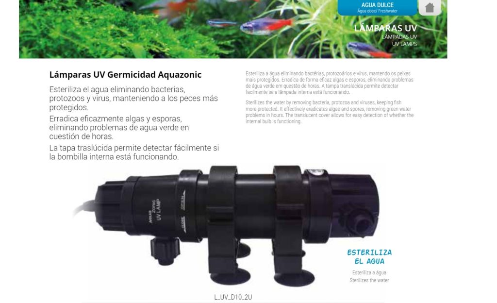 LÂMPADA UV AQUAZONIC 5W