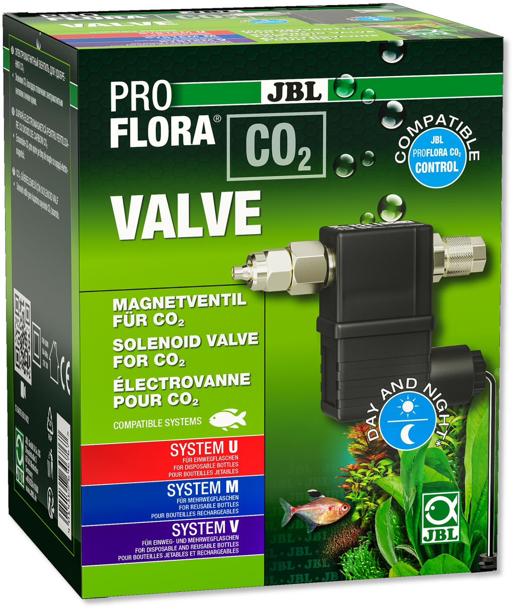 JBL PROFLORA CO2 VALVE Válvula magnética silenciosa para a adição controlada de